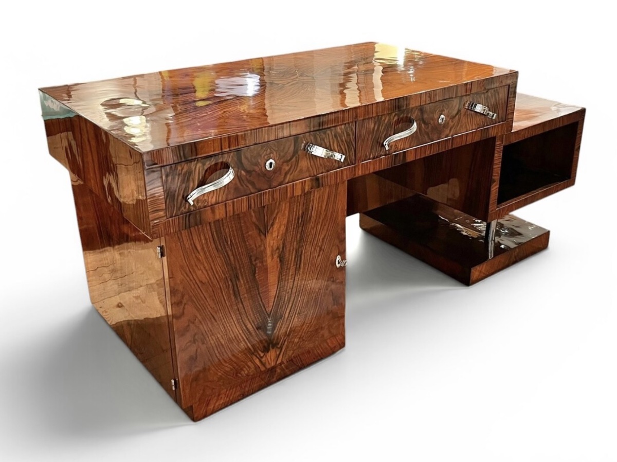 Bureau Art Deco moderniste restauré, France circa 1930-photo-4